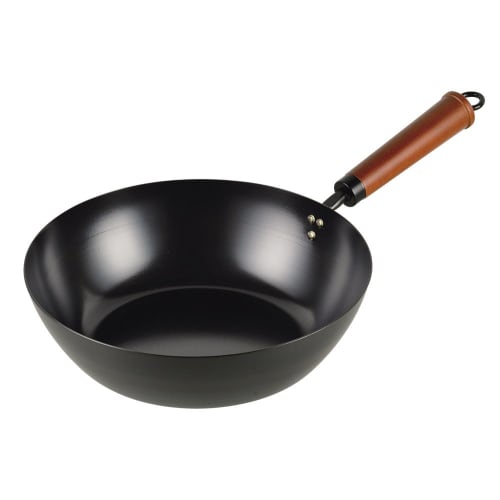 PEARL METAL Iron Stir-fry Pan, 26cm, Deep, Induction Compatible, Iron Workshop, HB-2975