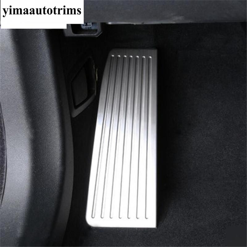 Auto Ruhefußpedalplatte Fußstützpanel Dekoration Abdeckung Zierleiste Für VOLVO XC60 2018 - 2024 Edelstahl Innenzubehör