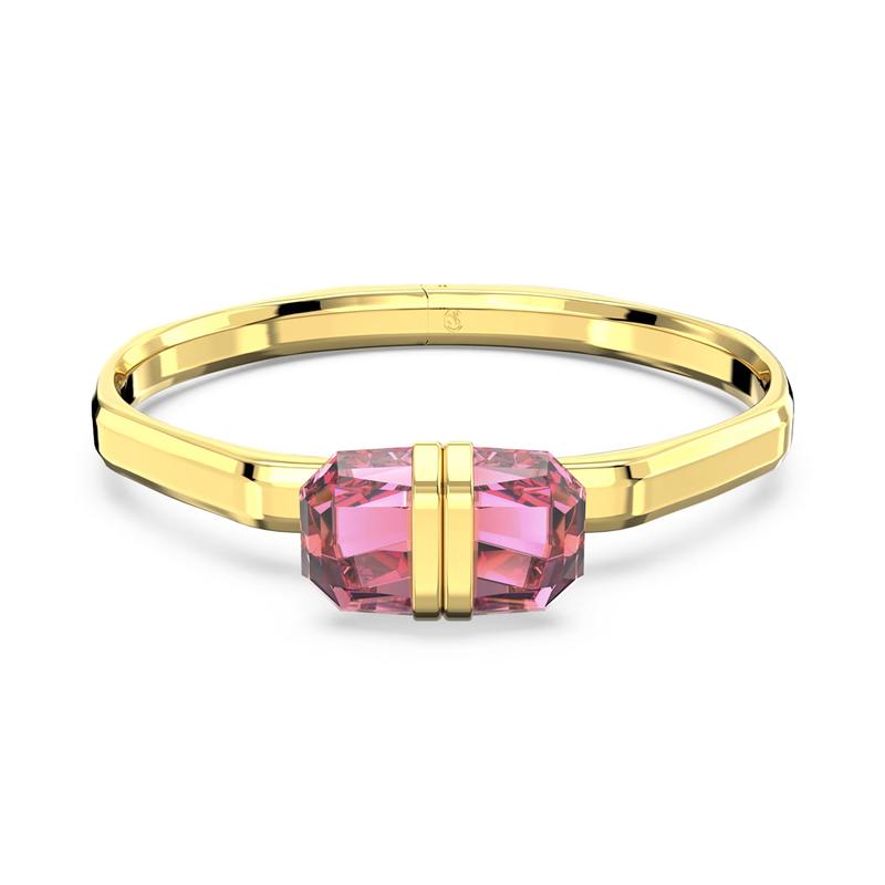 Swarovski Lucent Magnetic Buckle Fashionable and Versatile Bracelet Women s Gold gold M