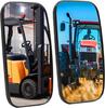 Truck Rearview or Side View Mirrors for Dump and Loaders Compatible with Reverse Mirrors 9 X 5 Inch Mirrors, Forklifts, Plows, Excavators, Trucks,
