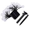 Solar-Powered LED Crystal Ball String Lights for Outdoor Camping & Tents