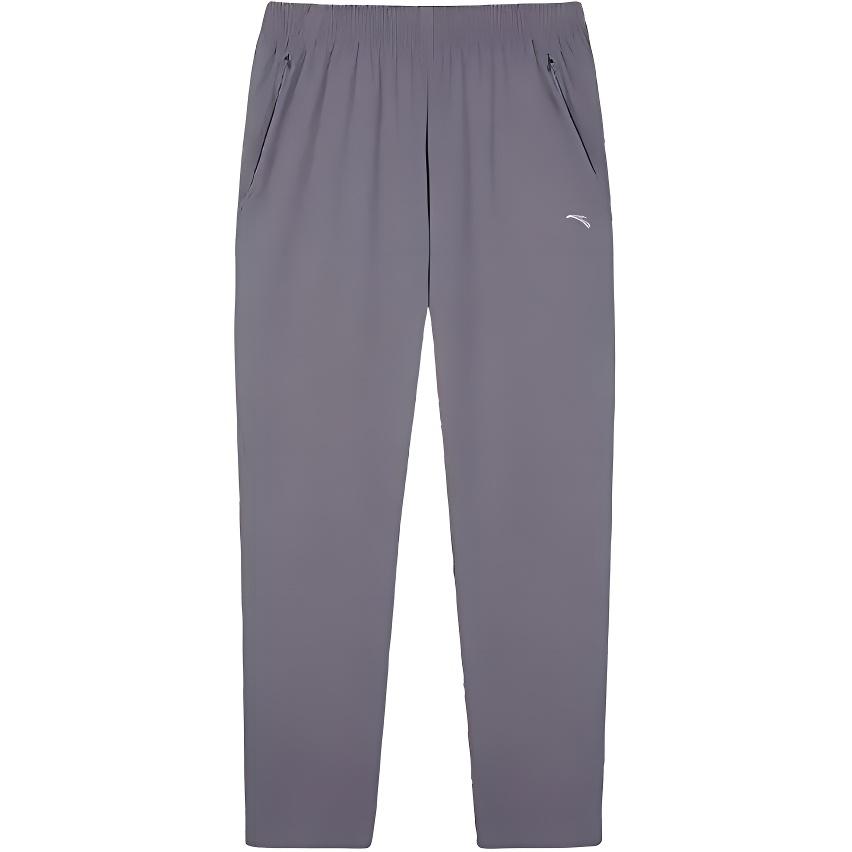 

Anta Comfortable Simple Versatile Solid Color Casual Knitted Sports Pants Women bottoms Dark-Gray 162527301D-3 S