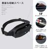 WATERFLY Waist Waist Bag for Men and with Extension Multiple Comfortable Earphone for and Gray Pouch, Women, Belt, Water-Repellent, Lightweight,