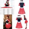 Elegante Costume Sexy da Donna Adulta con Personaggio Minnie Mouse a Pois per Halloween