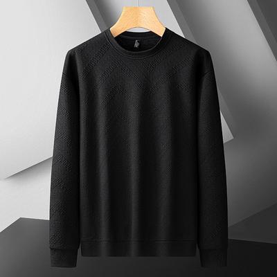 Men's Large Size Warm Sweater Soft High Quality Fabric Loose Casual Sports Long-sleeved Sweater T Shirt Sweater