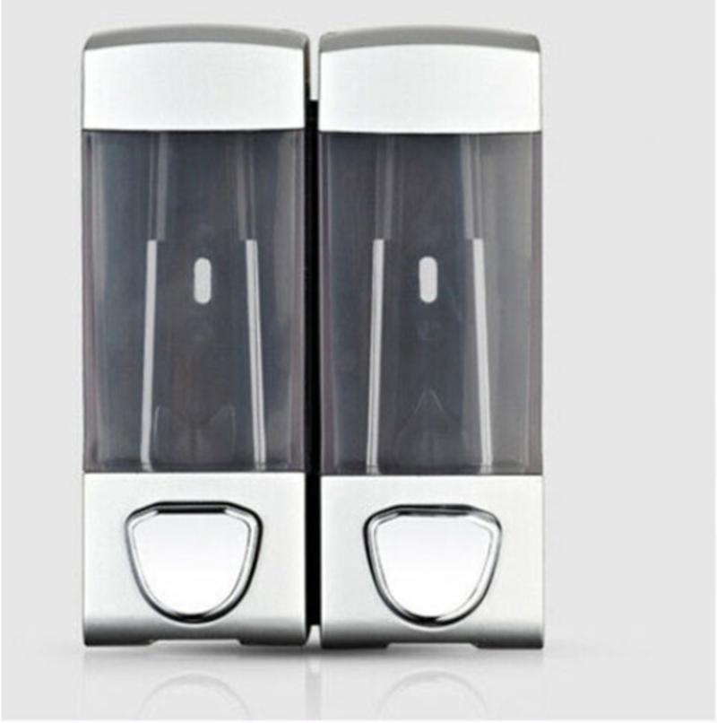 700ml Wall Mounted Soap Dispenser Double Head Hand Held Pump Under Shower Shampoo Under Shower Balsam Dispenser | Liquid Soap Dispensers