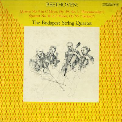 LP-Schallplatte BUDAPEST STRING QUARTET LUDWIG VAN Streichquartett Nr.. 9 In C-Dur Op. 59 N ML5587 COLUMBIA MASTE US Klassisch Gebraucht