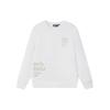 Fila Buchstabenaufdruck Rundhals Lässiger Pullover Sweatshirt Herren Sweatshirt Wolke-Pilz-Weiß F11M419202F-WT