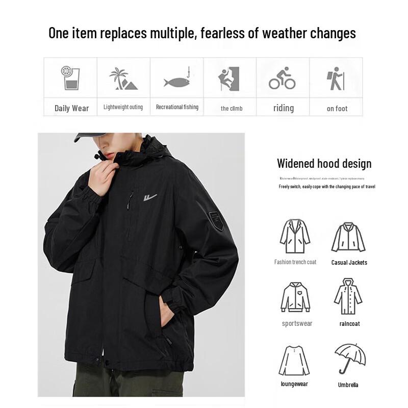 Warrior Men's Outdoor Windproof Waterproof Jacket