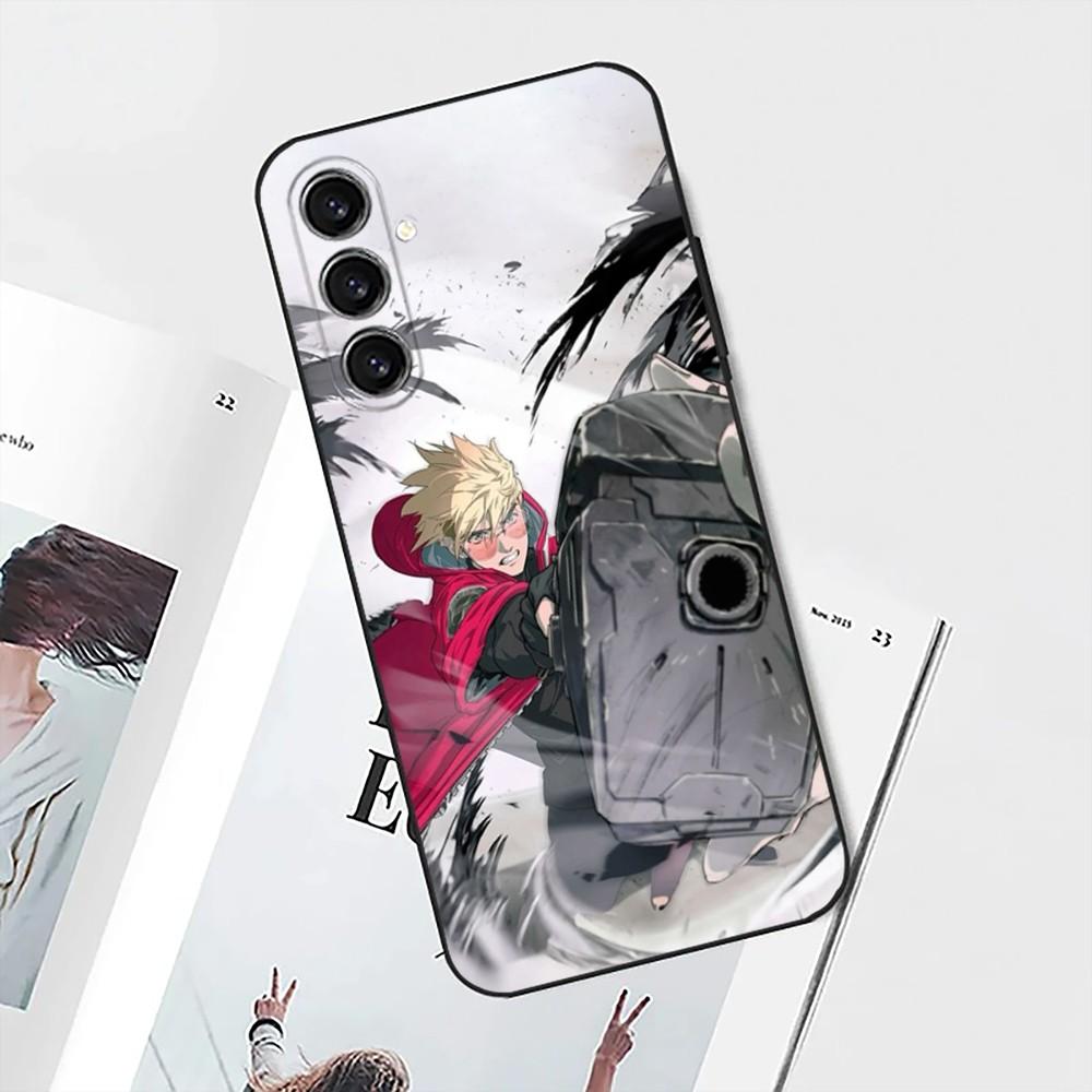 Cool Anime T-Trigun Phone Case For Samsung S25,S24,S21,S22,S23,S30,Ultra,S20,Plus,Fe,Lite,Note,10 Black Soft Shell