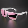 Classic Colorful Square Sports Sunglasses - One-Piece Lens, UV400 Unisex Comfort Fit for Cycling, Travel, Outdoor & Daily Use