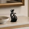 Plastic Abstract Cat Sculpture 3D Printed Sculpture of Kitten  Bedroom Decor