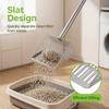 Stainless Steel Chicken Poop Scooper Long Handle Litter Scoop Portable Slat Scoop  Cat Litter Box
