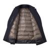 Mens Wool-Blend Winter Coat With Removable Down Inner Liner Lightweight Business Overcoat Cold Weather