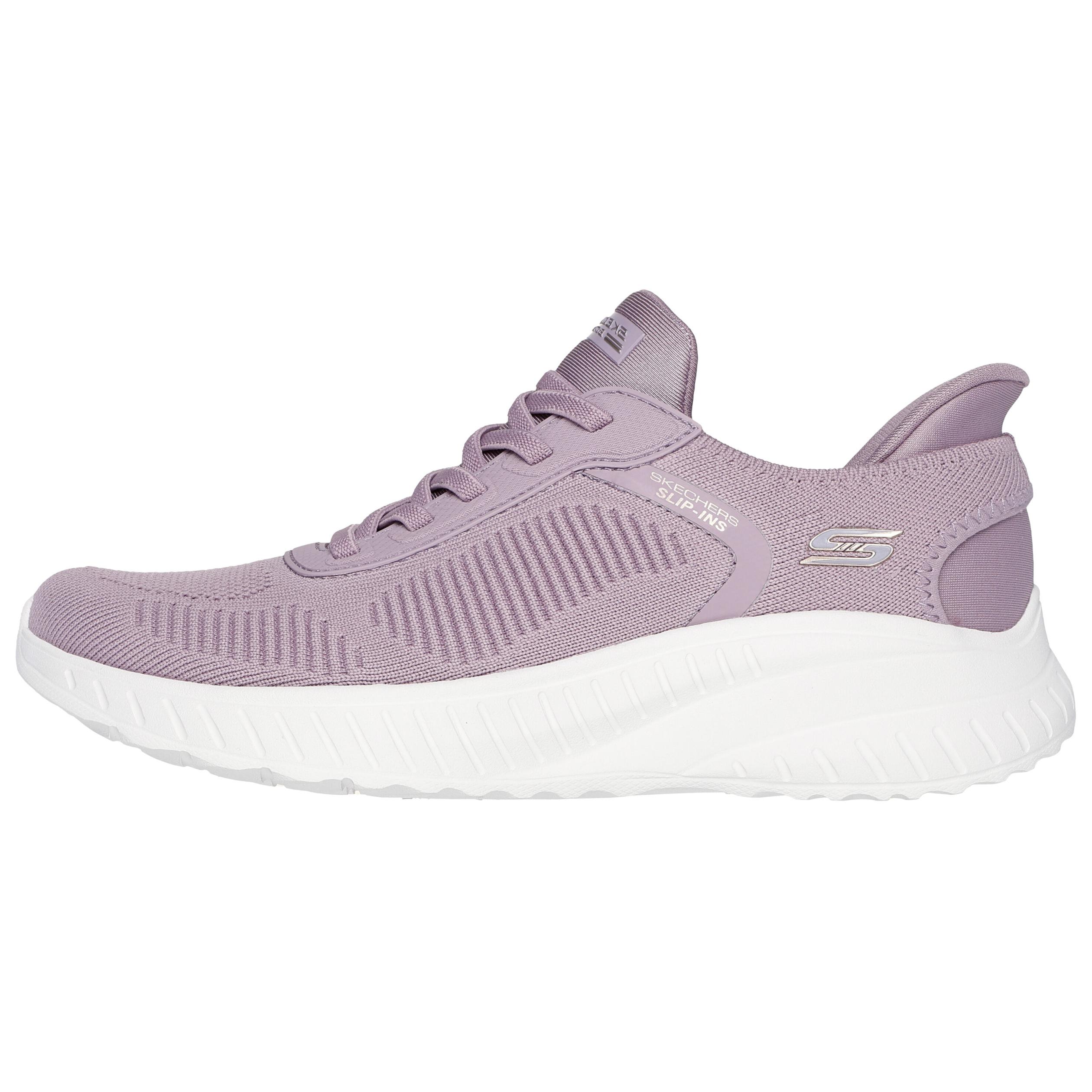 Skechers Slip-Ons BOBS Sport Squad Chaos Comfortable Versatile Low-Top Casual Shoes Women sneakers Light-Purple 117497-LAV 35