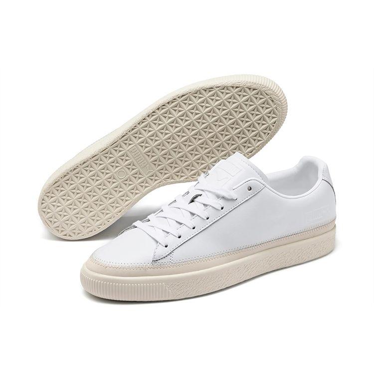 Puma Basket Trim Prm Retro Casual Low-Top Sneakers Unisex Sneakers White 371581-01