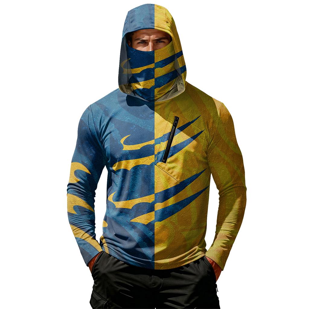 Men's Casual Hooded Long Sleeve Sunscreen Top