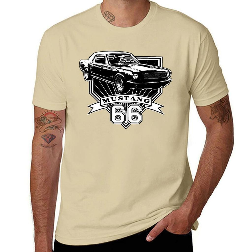 66 Mustang Coupe T-Shirt plus size tops sweat tshirts for men