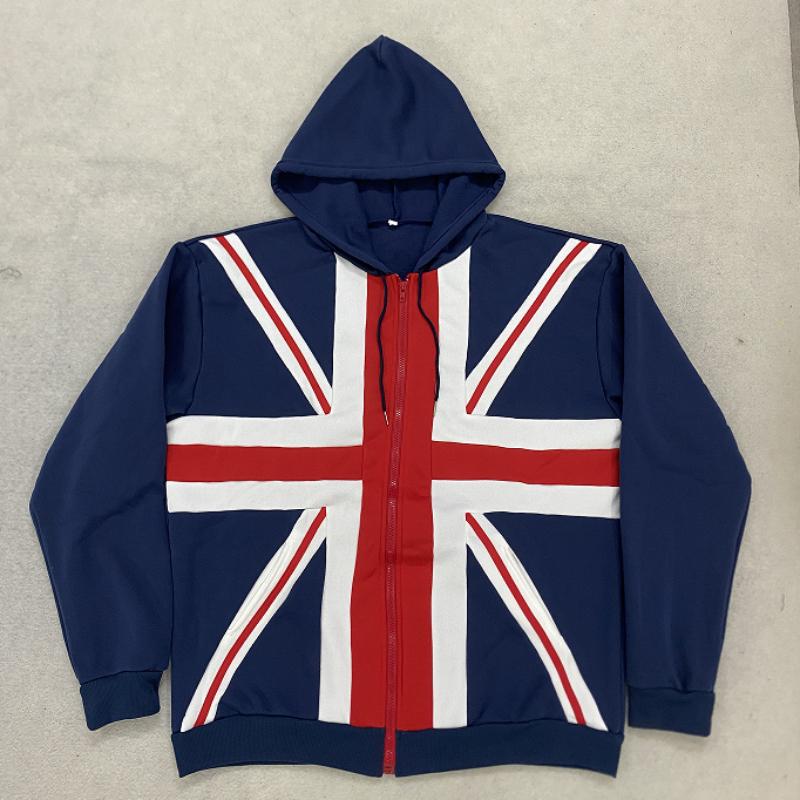 Top Sportivo Casual Semplice a Manica Lunga Ricamato Primavera e Autunno Stile Europeo e Americano Collo Rialzato Ampio