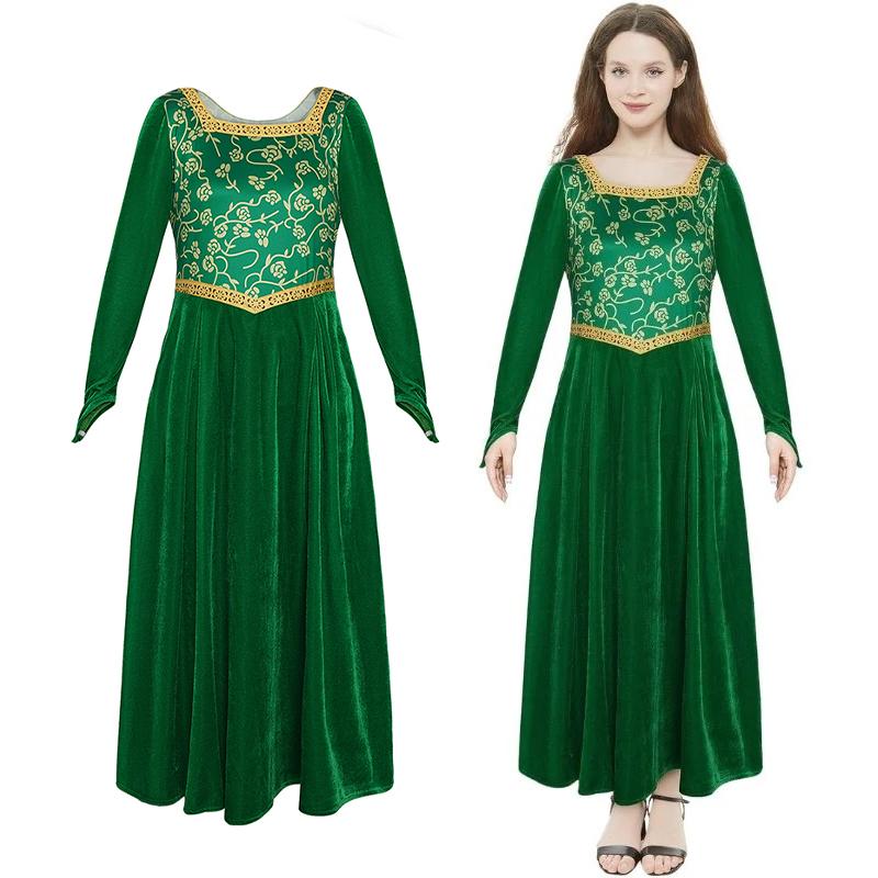 Anime cosplay costumes, anime cosplay costumes, ladies' green dresses, princess dresses, uniforms, Halloween party costumes