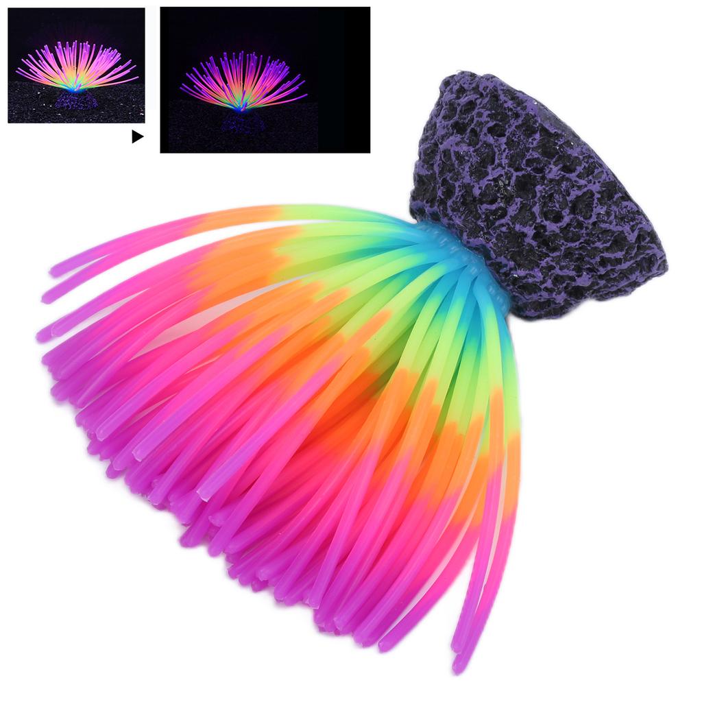 Aquarium Silicone Simulation Coral Fish Landscaping Decoration Fake Water Plants