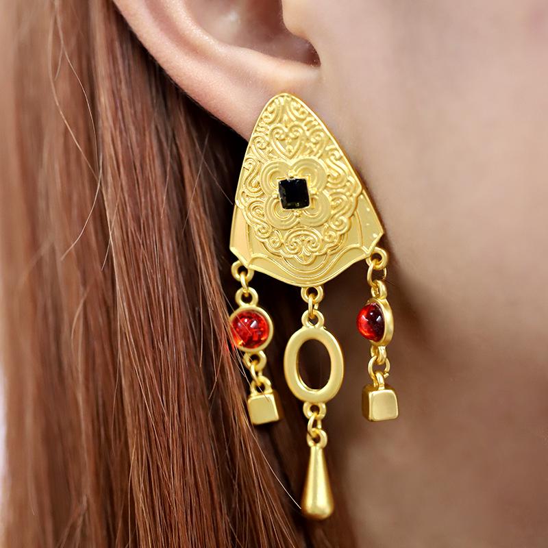 Inception Vintage Palace-Style Tassel Earrings for Women