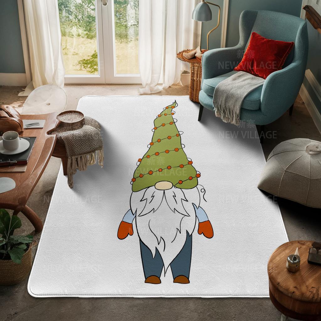 House Entrance Carpet Home Door Mat Living Room Bath Foot Bathroom Non-slip Water Absorption Rugs Bath Merry Christmas Winter