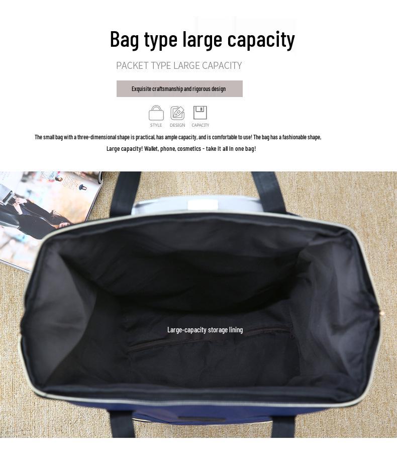 Leichte Damen-Reisetasche mit Zugstange im koreanischen Stil - Handtasche mit großem Fassungsvermögen für kurze Reisen