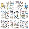 8 Cartoon Bird Watercolor Bird Collage Hand-on DIY Handbook Mobile Phone Case Laptop Decoration Can Be Waterproof