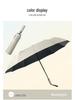 Reinforced Windproof Black Glue Sunscreen Umbrella for Students, Men & Women