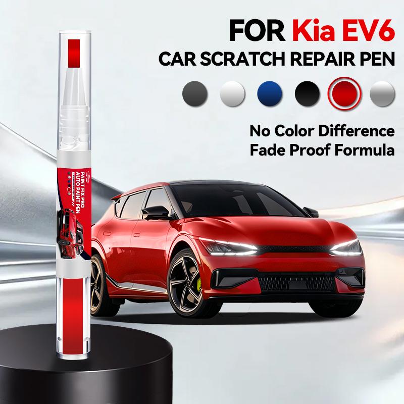 

OPRTAMG Brand Car Paint Repair Pen For 2021-2025 KIA EV6 Paint Scratch Repair Accessories Black ABP White SWP Grey C95 Blue B4U червоний