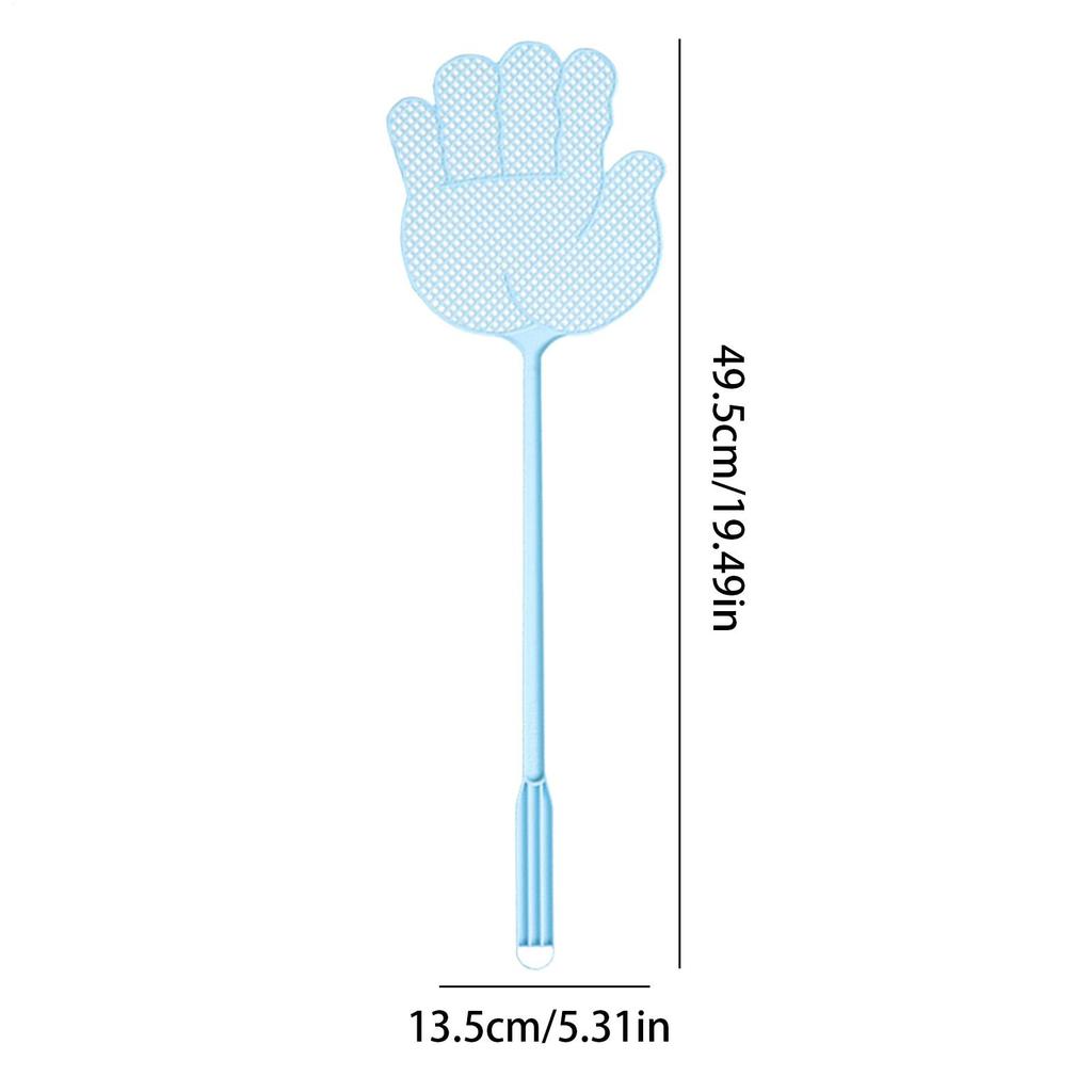 Plastic Manual Fly Swatter Long Hand Fly Swatter Mosquito Pests Control Insect Killer Home Kitchen Accessories Random Color