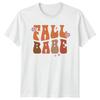 Fall Babe Unisexs TShirt Retro Groovy Style Autumn Season Gift For Her