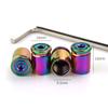 4pcs Anti Theft Valve Tyre Cap Covers Universal Sport Wheel Tire Valve Stainless Steel Caps For Cars Motorcycles Bicycle