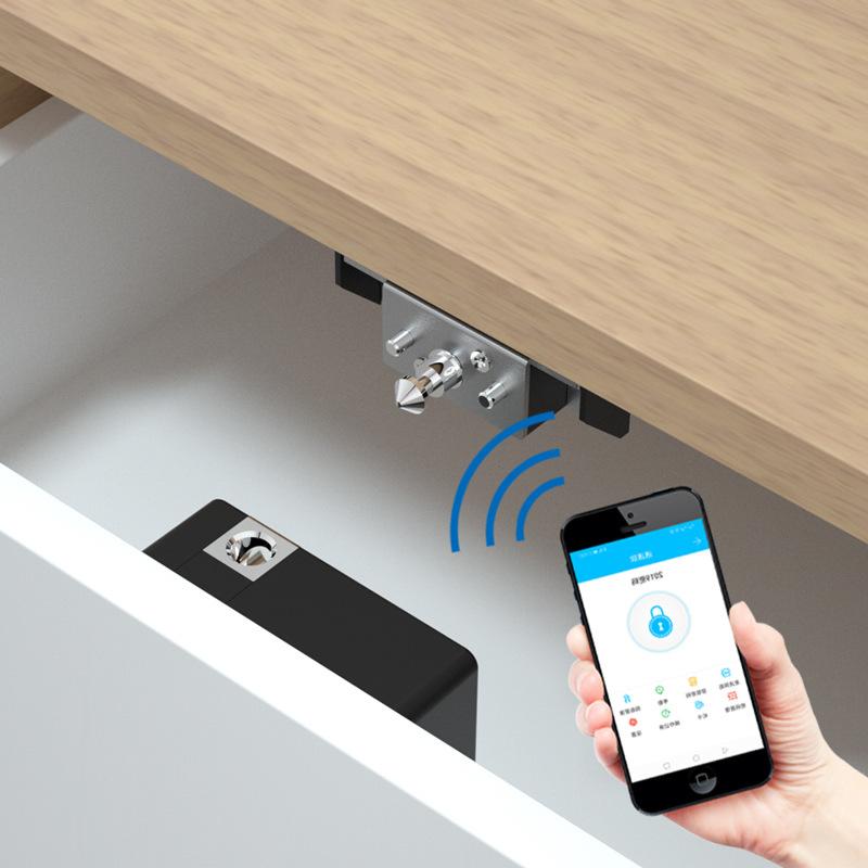 Electronic Cabinet Lock Kit Set with Smart Card TTLock App Entry-Hidden DIY Locks for Wood Door Cabinets/Drawers/Lockers