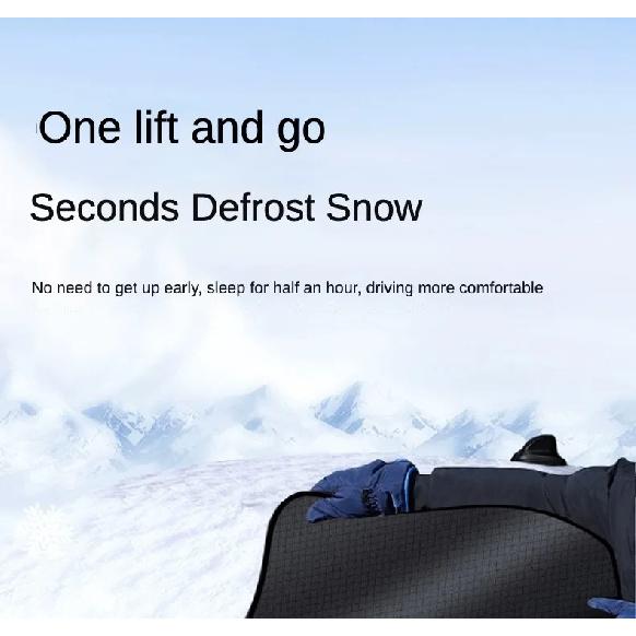 New Winter Snow-Proof Car Sunshade and Snow Shield, Extended and Thickened for Winter, Sunshade for Front Windshield, Snow Cover, Frost and Freeze
