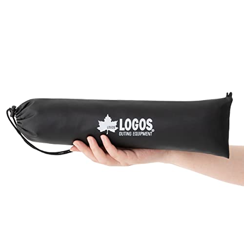LOGOS Handy Flat Lantern Stand 71905008, Black, Approx. 48cm Wide x 42cm Deep x 48-123cm High
