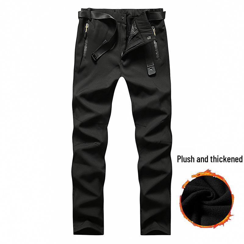 

Мужские и женские водонепроницаемые флисовые брюки софтшелл для катания на лыжах - Утепленные, дышащие, теплые, идеально подходят для альпинизма осенью/зимой XL