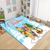 Christmas Winnie Pooh Tigger Carpet Rug Soft Washable Anti Slip Home Living Room Sofa Mats Personalized Christmas Rug