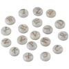 52 Pcs Round Alphabet Loose Beads White A-Z Letter Beads Charm  for Bracelets