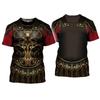 3D Print Knight Armor Cosplay T-shirt For Men New In Men's Casual O-neck Short Sleeve T Shirts Streetwear Funny Tee Shirt Tops