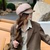 Octagonal beret women's autumn and winter retro British face small casual versatile newsboy duck tongue painter hat