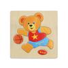 Cartoon Animal Fruit Car Pattern Wooden 3D Puzzle Baby Intelligence Early Learning Educational Toy Cute Wood Puzzle For Kids