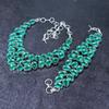 Indicolite Tourmaline Handmade 925 Sterling Silver Jewelry Set A0P46