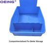 4Pcs Dental Turnover Storage Box Colourful Lab Work Tray Divided Teeth Model Tray With Metal Clip Dentistry Tools