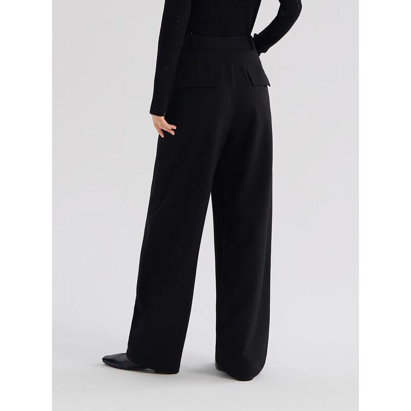 Peacebird Women's High-Waist Curved Leg Casual Pants