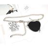 Metal Fashion Women Waist Chain With Detachable Heart Shaped Pendant Bag