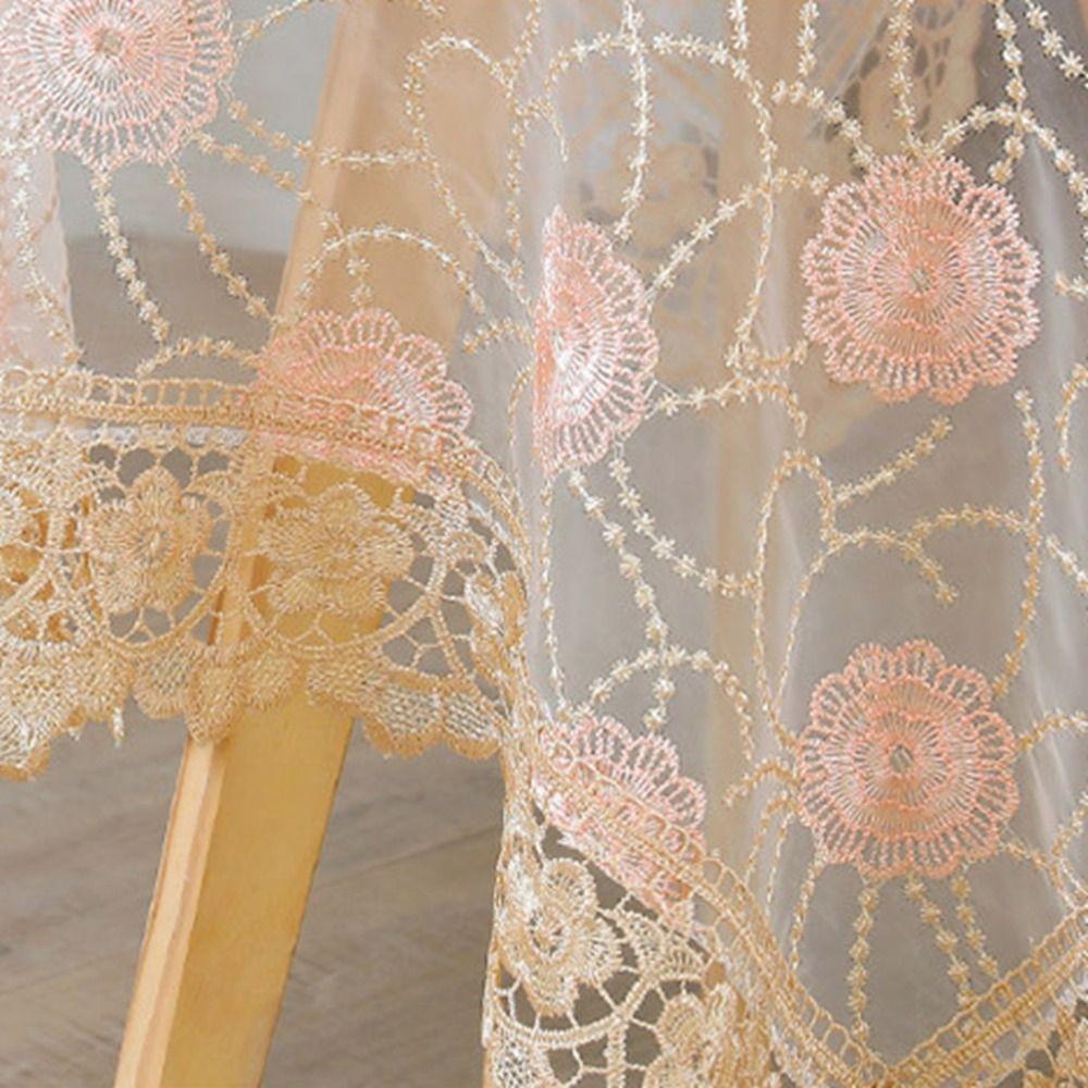 Ölfestes Vintage-Spitzentischdecke Hohl Europa Ländliche Tischdecke Wohnzimmer