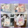 Gender Neutral Fashionable Korean Style Backpack With Geometry Pattern 20-35l
