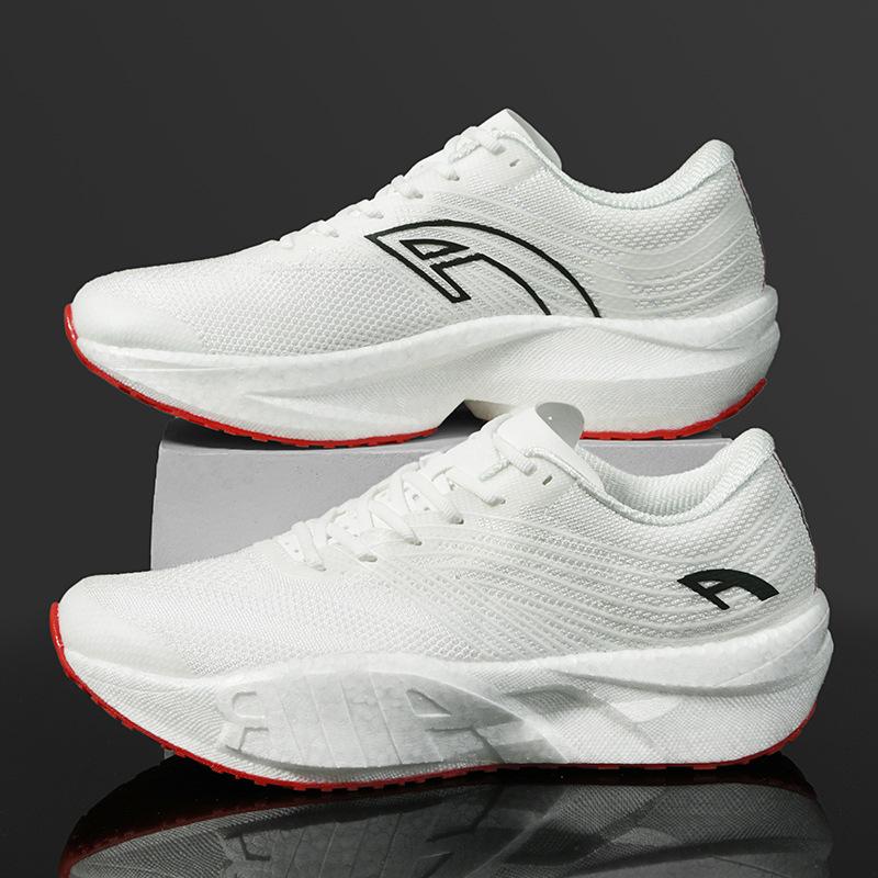 

Шестое поколение кроссовок 2025 новые настоящие взрывные карбоновые марафонские скоростные амортизирующие легкие кроссовки мужские студенческие спортивные с 44 белый